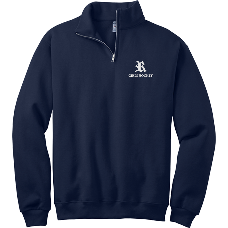 Randolph Girls Hockey NuBlend 1/4-Zip Cadet Collar Sweatshirt