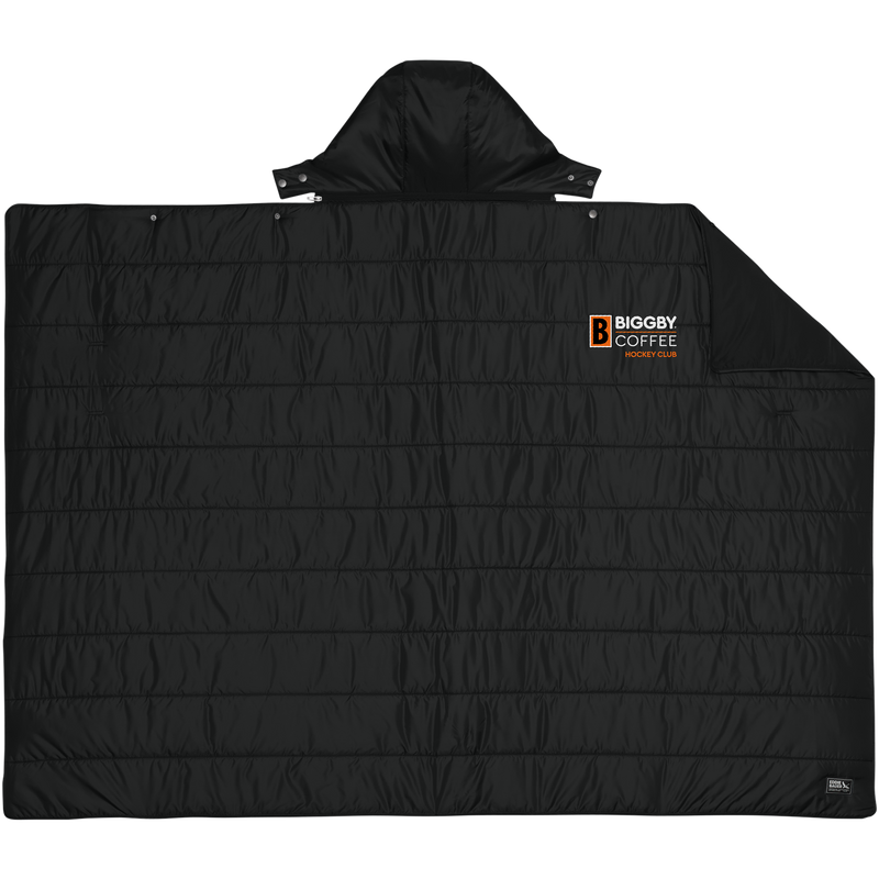 Biggby Coffee Hockey Club Eddie Bauer Puffy Camp Poncho
