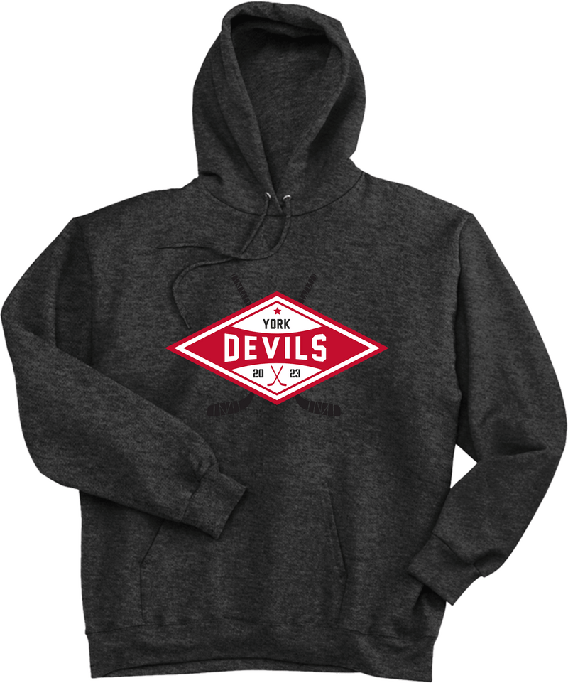 York Devils Ultimate Cotton - Pullover Hooded Sweatshirt