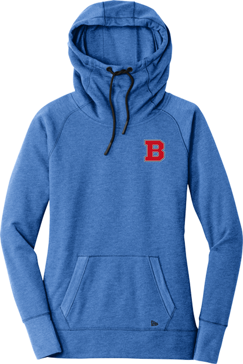 CT Bobcats New Era Ladies Tri-Blend Fleece Pullover Hoodie