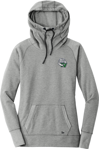 Woodbridge Wolfpack New Era Ladies Tri-Blend Fleece Pullover Hoodie