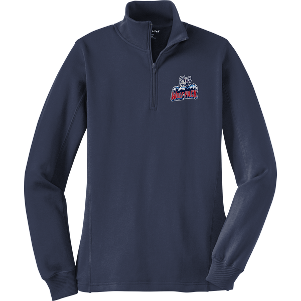 CT Wolfpack South Ladies 1/4-Zip Sweatshirt