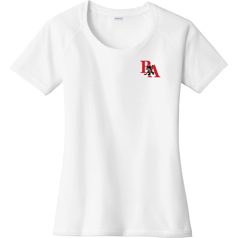 Benet Hockey Ladies PosiCharge Tri-Blend Wicking Scoop Neck Raglan Tee