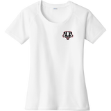 Scary Badgers Ladies PosiCharge Tri-Blend Wicking Scoop Neck Raglan Tee