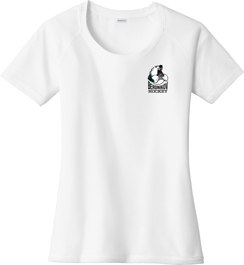 Berdnikov Bears Ladies PosiCharge Tri-Blend Wicking Scoop Neck Raglan Tee