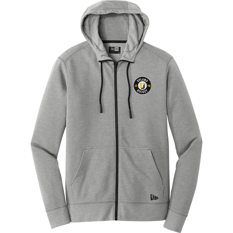 Upland Hockey New Era Tri-Blend Fleece Full-Zip Hoodie