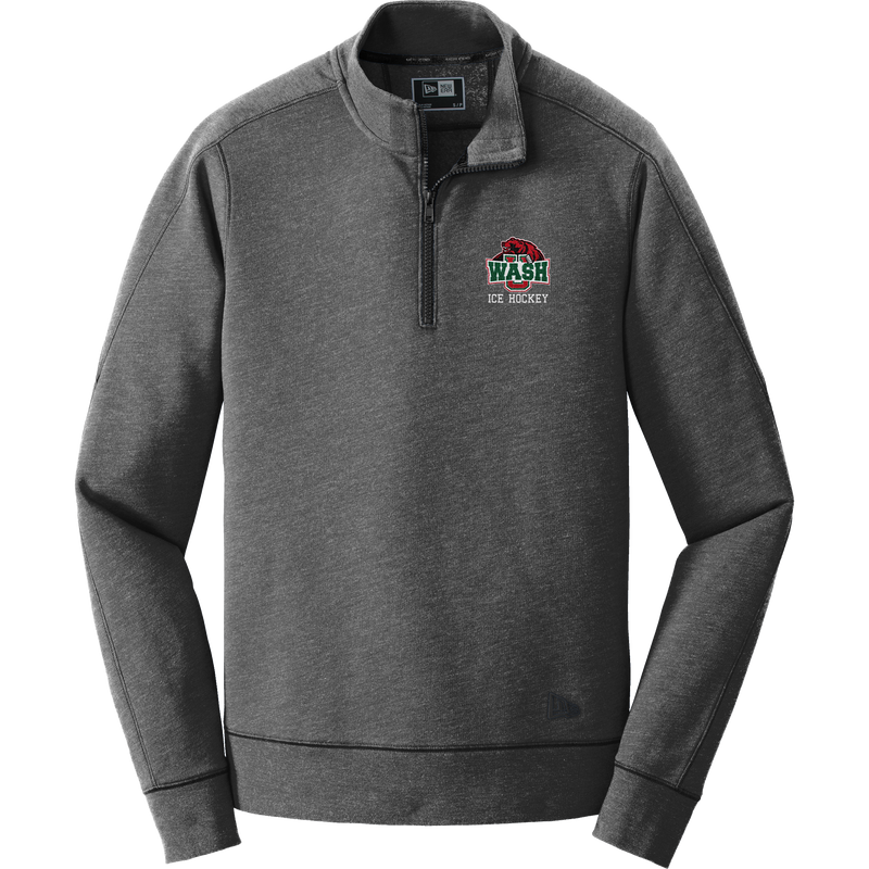 Wash U New Era Tri-Blend Fleece 1/4-Zip Pullover