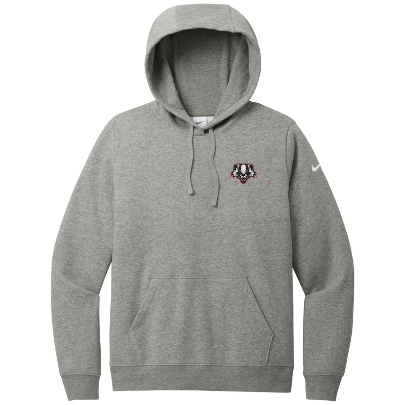 Scary Badgers Nike Women's Club Fleece Sleeve Swoosh Pullover Hoodie