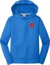 CT Bobcats Youth Performance Fleece Pullover Hooded Sweatshirt