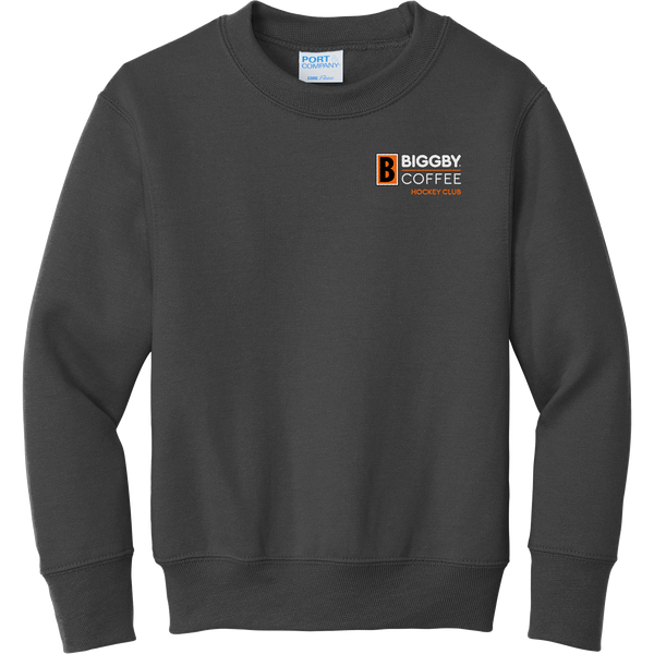 Biggby Coffee Hockey Club Youth Core Fleece Crewneck Sweatshirt