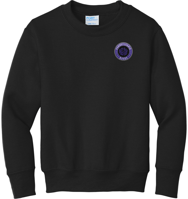 PA Roses Youth Core Fleece Crewneck Sweatshirt