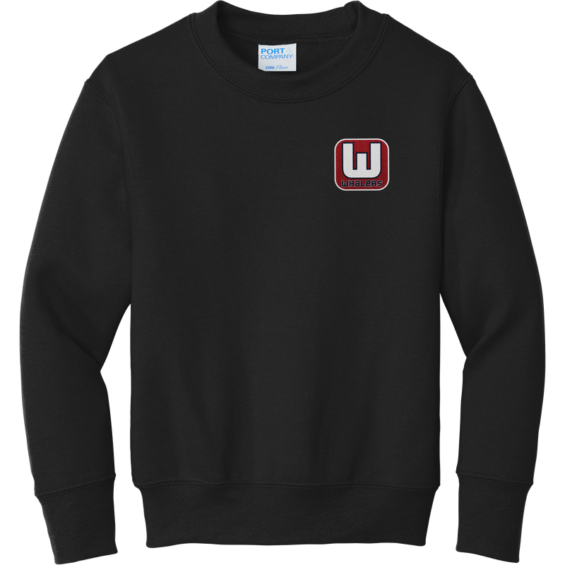 CT Whalers Tier 1 Youth Core Fleece Crewneck Sweatshirt